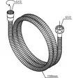 Damixa Suihkuletku 1500mm Kromattu - Hanatarvikkeet - 5708516710776 - 2