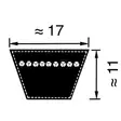 Kilrem B76 17x1930 Optibelt - Transmissionsremmar och Kilremmar - 8500B076 - 2