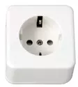 Pistorasia Pinta 1S/16A/250V/IP20 Opal - Kopplingsdosor och lock - 6416013124116 - 1