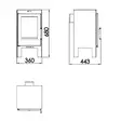 Kamin Panadero Alina 6,3kw - Eldstäder, Brasugnar och Kaminer - 8426964187106 - 3