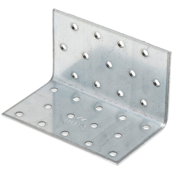 Kulmalevy 60x80x2,5x60mm Reikäkulmalevy - Naulauskulmat - 4034176106026 - 1