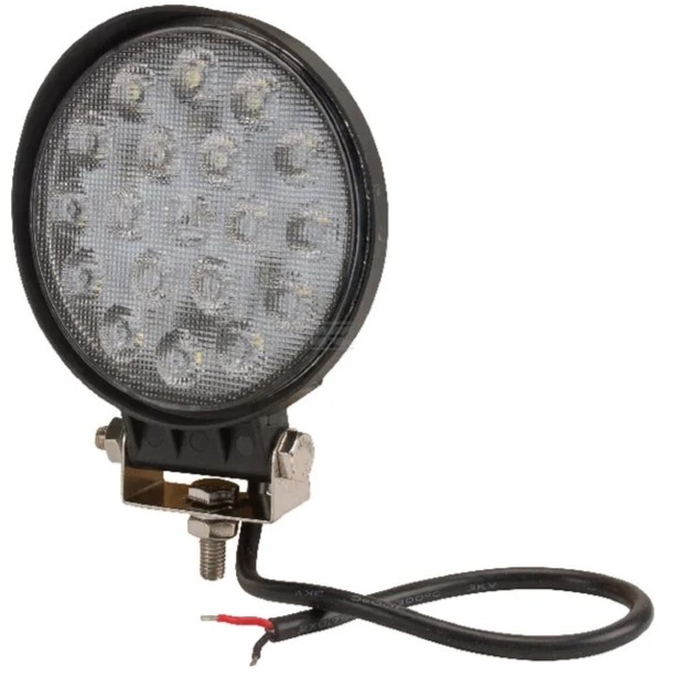 Arbetsbelysning LED, 36W, 2850lm, rund, 10/30V, Ø 113,9 mm, Flood, 18 LED, Kramp - Arbetsbelysning, brännare för traktorer förmånligt från Lakkapää - LA10046 - 1