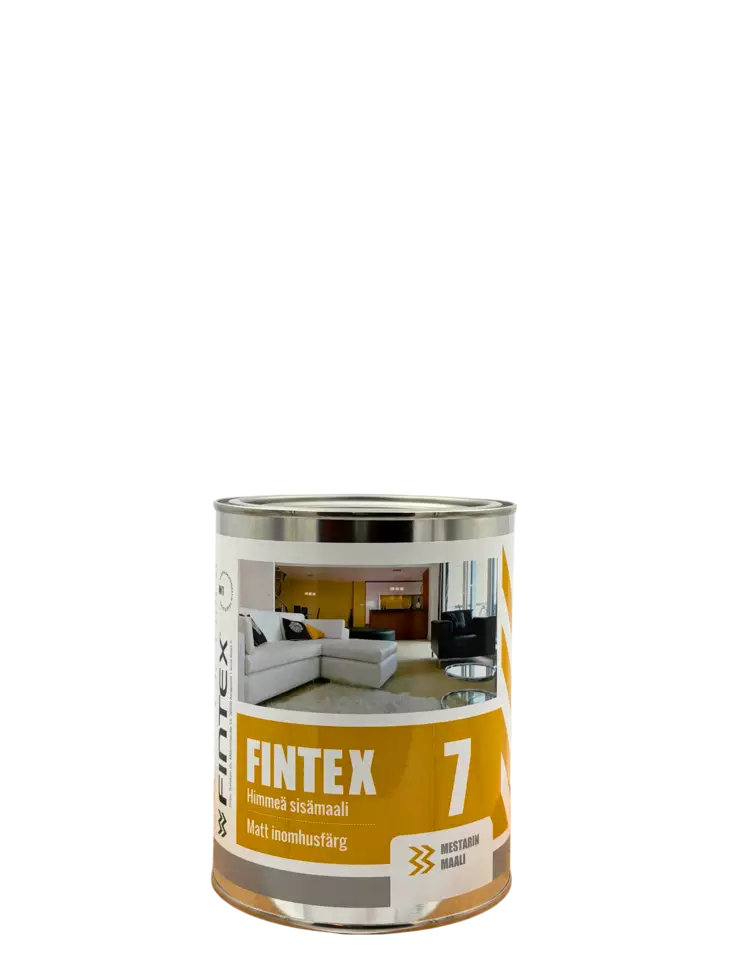 Fintex 7 Ytbeläggning 0,9L Vit - Inredningsfärger - 6417528500716 - 1