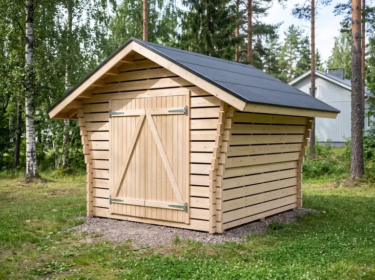 Timmerlada Rako S Gårdsförråd 6,3 m2 - Timmerlador - 41005026 - 1