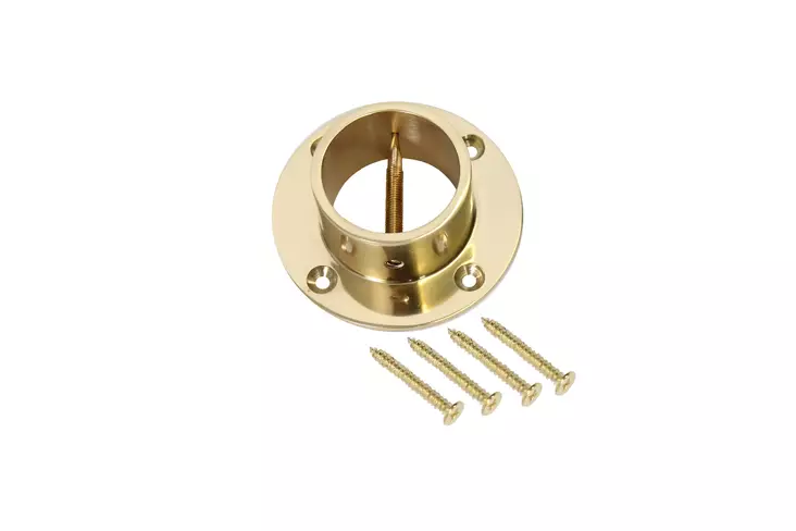 Köyden seinäkiinnike Ø 38 mm messinki - Kaideköydet ja Tarvikkeet - 6408586890116 - 1