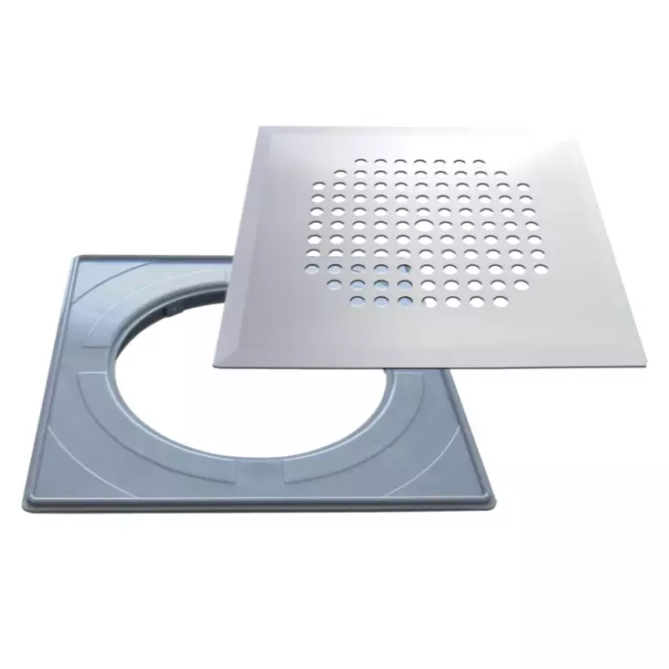 Golvränna Lock Design 197x197mm - Golvbrunns lock - 6430042836536 - 1