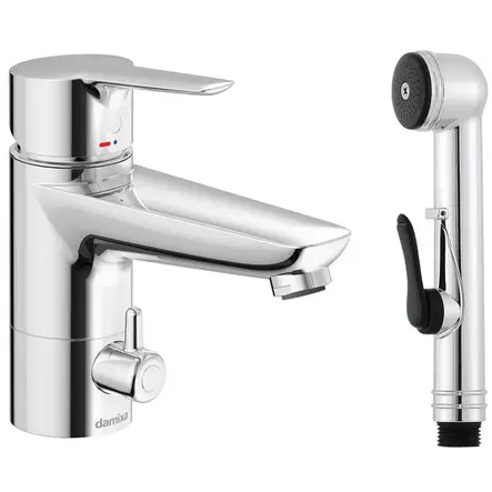 Damixa Core Tvättställsblandare Med Handdusch - Badrumskranar och duschar - 5708516842057 - 1