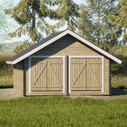 Hirsilato S20 Umpiseinä Hirsitalli 20m2 - Hirsiladot ja Pihaladot - 41005067 - 2