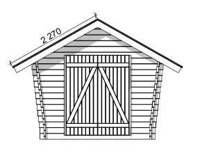 Timmerlada Umpi S Gårdsförråd 6,2m2 - Timmerlador - 41005027 - 2
