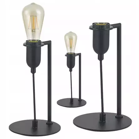 Bordslampa nicke svart - Bordsarmaturer - 8711297494947 - 1