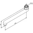 Damixa D-Juoksuputki 200mm G3/4 Kromi - Hanatarvikkeet - 5708516337157 - 2