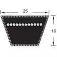 Kiilahihna, 25x2540mm - Reservdelar till Jordbruksmaskiner-Arbetsmaskiner - 530203067 - 1