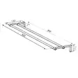 Damixa Zen Kaksoispyyhetanko 800MM - Naulakot, Koukut ja Telineet - 5708516848127 - 2