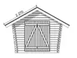 Hirsilato Umpi S Pihavarasto 6,2m2 - Hirsiladot ja Pihaladot - 41005027 - 2