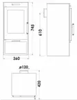 Valmistakka Panadero Zahara 6,9kw - Kaminat ja Kevyttakat - 8426964187137 - 3