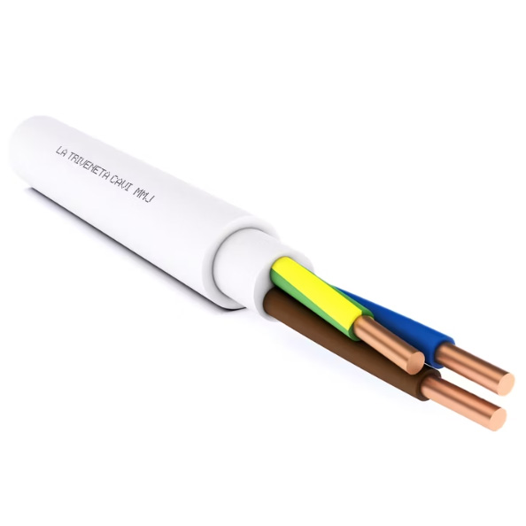 Installationskabel MMJ 3x2,5 S R50 Eca Opal - Elledningar och -kablar - 6438056279387 - 1