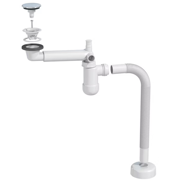 Flaskvattenlås Prevex PopUp Flex. 63mm - Övriga delar till avloppsrör  - 6415865027347 - 1