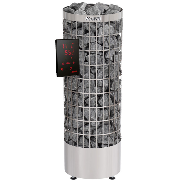 Sähkökiuas Cilindro PC70XE Steel 6,8kW - Sähkökiukaat - 6417659028097 - 1