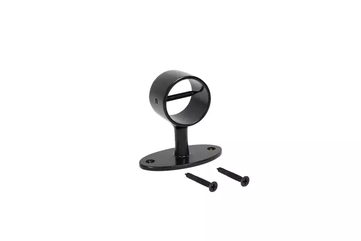 Hållare Ø 36 mm pulverlackerad svart - Räckeslinor och tillbehör - 6408586890857 - 1