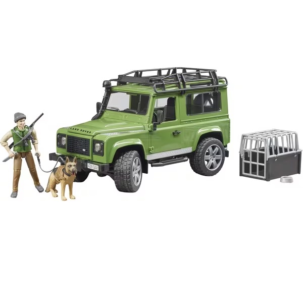 Land Rover Defender herrgårdsvagn med skogsmästare och hund - Leksaksbilar och Tillbehör - U02587 - 1