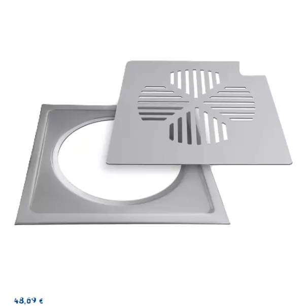 Golvbrunnslock, RST-Ram, 197x197mm - Golvbrunns lock - 6430042836437 - 1