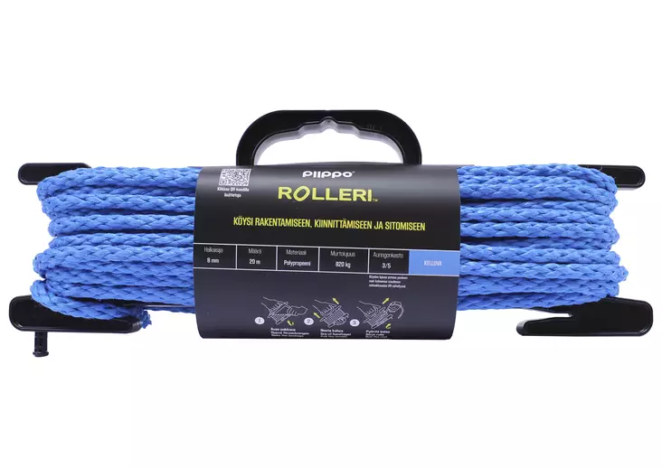 Rolleri med flätat polypropen 8 mm x 20m - Rep - 6408586580147 - 1
