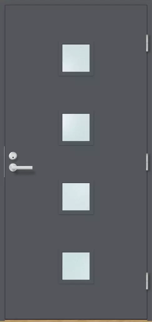 Ulko-Ovi Oona Tummanharmaa Matalaenergia - Ulko-ovet - 110160787 - 1