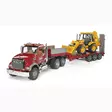 Bruder Mack Låglastare och JCB-Grävmaskin - Leksaksbilar och Tillbehör - 4001702028138 - 1