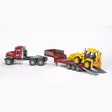 Bruder Mack Låglastare och JCB-Grävmaskin - Leksaksbilar och Tillbehör - 4001702028138 - 3