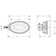 LED-arbetsbelysning, 56 W, 5320 lumen, Oval - Arbetsbelysning, brännare för traktorer förmånligt från Lakkapää - LA10558 - 6