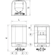 Lämminvesivaraaja Jäspi VLK-100 2kW - Vedenlämmittimet - 6430040794098 - 2