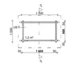 Sopkärlsskjul 1,4 m², 1000 x 1700 mm, Avfallsskjul - Övriga Gårdsbyggnader - 4100528 - 4
