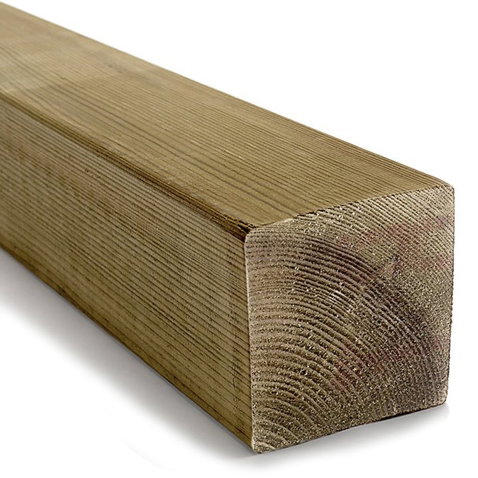 Kestopuu 100x100 ST Painekyllästetty - Painekyllästetty ja Kestopuu - 300003548 - 1