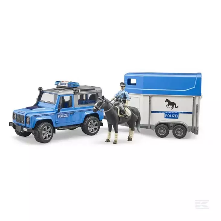 Poliisiauto Ja Hevoskuljetus Land Rover - Leluautot ja Tarvikkeet - U02588 - 1