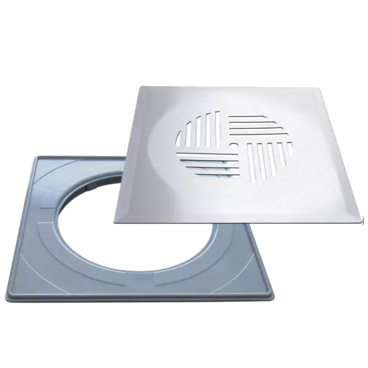 Golvrenslock Design 197x197mm - Golvbrunns lock - 6430042836888 - 1