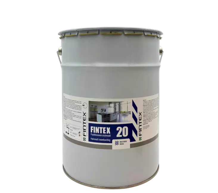 Fintex 20 Renoveringsfärg 18L Vit - Inredningsfärger - 6418347000968 - 1