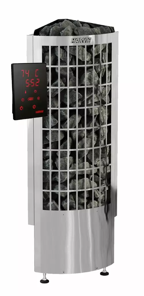 Harvia Cilindro Corner Eluppvärmd kamin 6,8kw - Elaggregat - 6417659046688 - 1