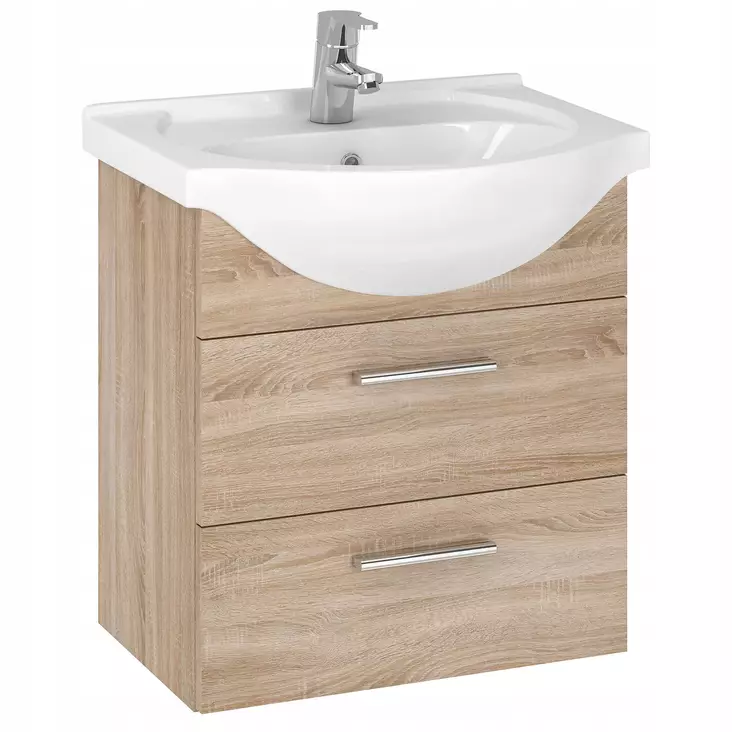 Kiba Tvättställsskåp Aspen 50, Med Handfat - Badrumsmöbler - 6429810290748 - 1