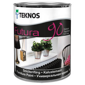 Futura 90 PM4 Möbelfärg Teknos 0,9L 420004001 Högblank Ytbehandling & möbelfärg