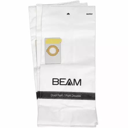 Beam Pölypussi, 3 kpl Tupla-Aukko - Keskuspölynimurit ja Tarvikkeet - 6415869073999 - 2