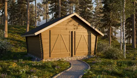 Timmerlada Umpi XL Gårdsförråd 20m2 - Timmerlador - 41005009 - 1