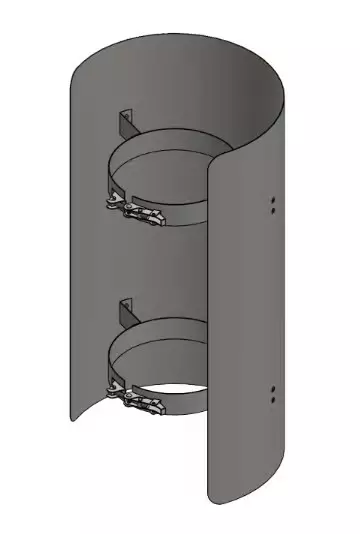 Jeremias Rökrörsskydd XL 500mm Ø115 - Skorstenar och tillbehör - 4071263019609 - 1