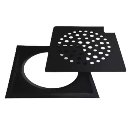 Golvrörslock, RST-Ram, 197x197mm - Golvbrunns lock - 6430042836239 - 1