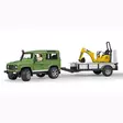Bruder Land Rover Defender med Släpvagn - Leksaksbilar och Tillbehör - 4001702025939 - 3
