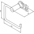 Damixa WC-Papperhållare Krom 120x145mm - Klädställ, krokar och hållare - 5708516017509 - 2