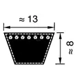 Kilrem A49 13x1250 Optibelt - Transmissionsremmar och Kilremmar - 8500A049 - 2