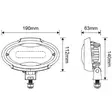 LED-Työvalo 40W 3500lm Ovaali - Työvalot ja Polttimot - LA10449 - 5