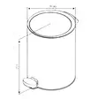 Damixa Zen Soporbehållare - Badrumstillbehör - 5708516850199 - 2