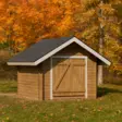 Timmerlada S6 Fasta Väggar Timmergarage 6m2 - Timmerlador - 4100529 - 1