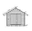 Timmerlada S6 Fasta Väggar Timmergarage 6m2 - Timmerlador - 4100529 - 5